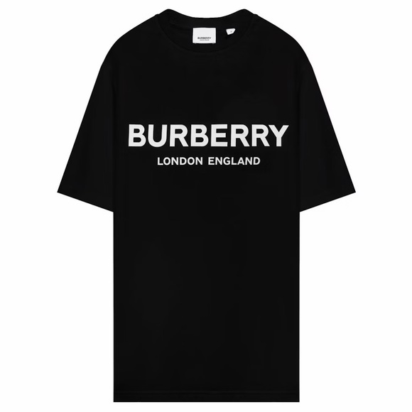 Burberry Black Men's T-Shirt Large Size